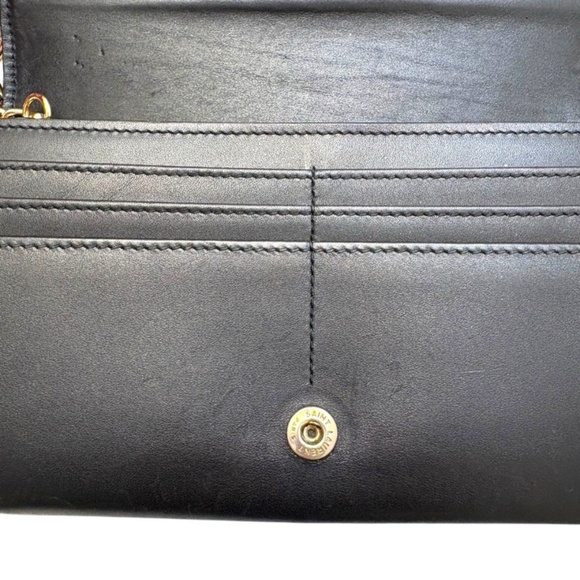 Saint Laurent YSL gold logo clutch bag wallet custom WOC - Picture 10 of 16